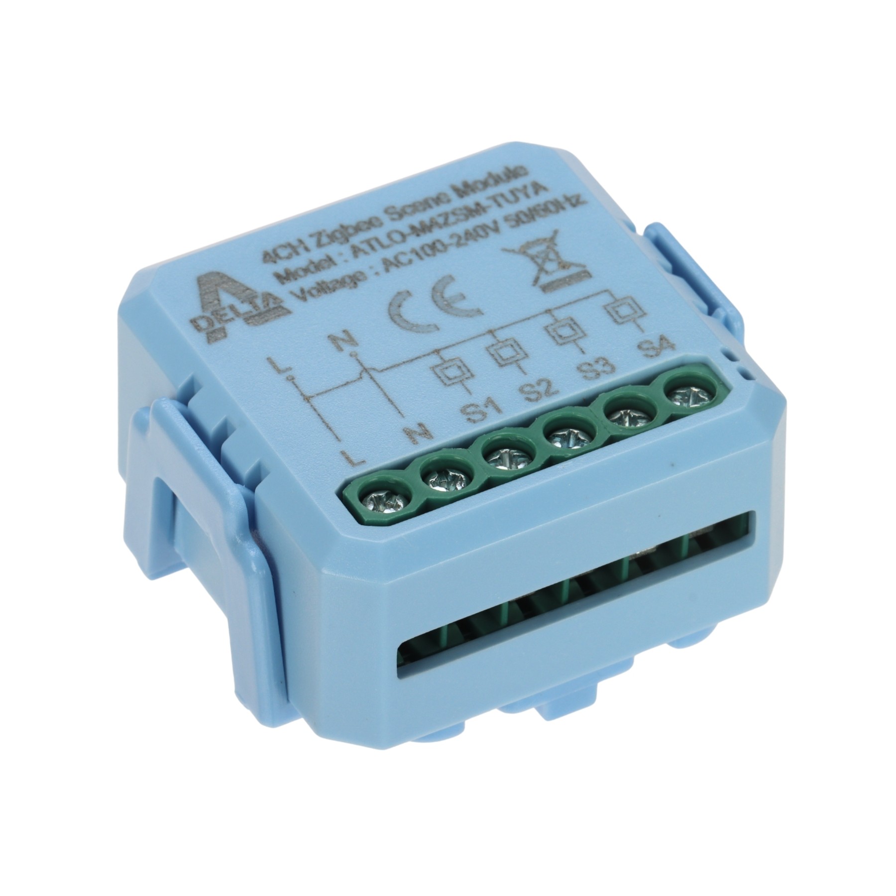 Modul Zigbee telecomanda radio cu 4 intrări cablate ATLO M4ZSM