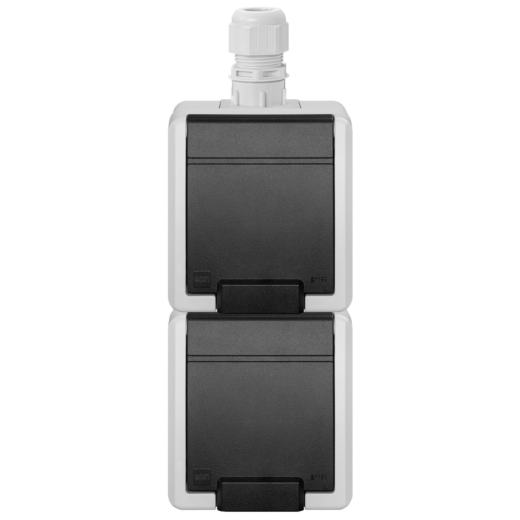 PRIZĂ DUBLĂ APARENTĂ AQUANT-2K-G2/V2/EPN 250 V AC 16 A IP65 Elektro-Plast Nasielsk