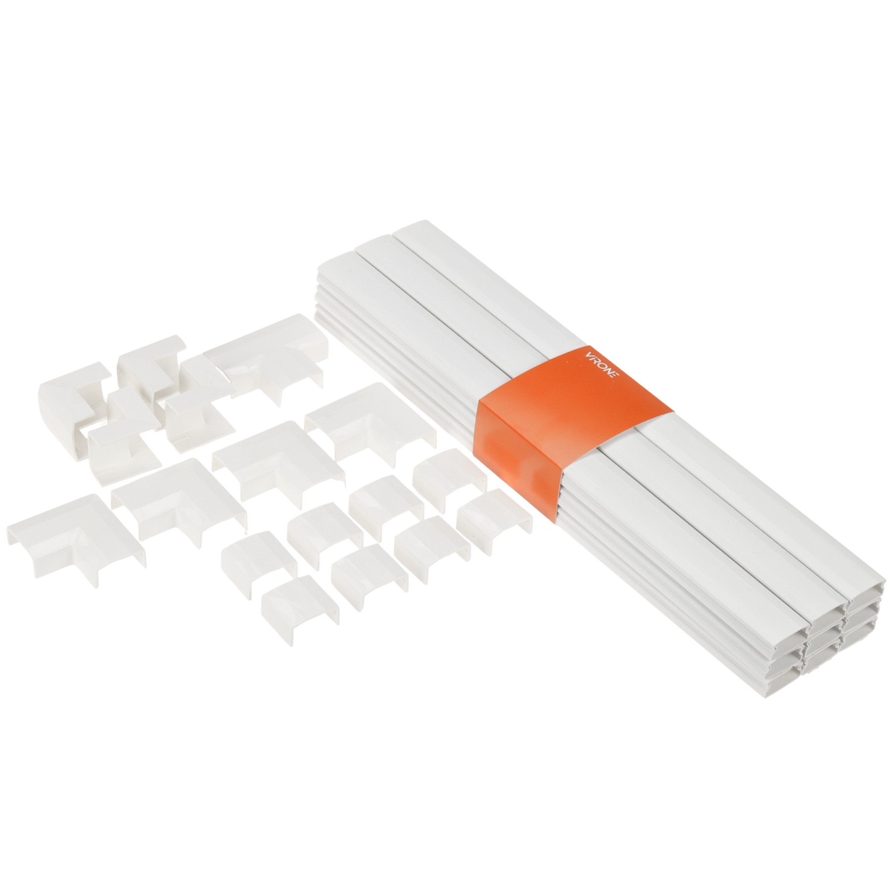 SET DE CAPACE PENTRU CABLURI MONTATE LA SUPRAFAȚĂ MH-DUCTSET/W VIRONE