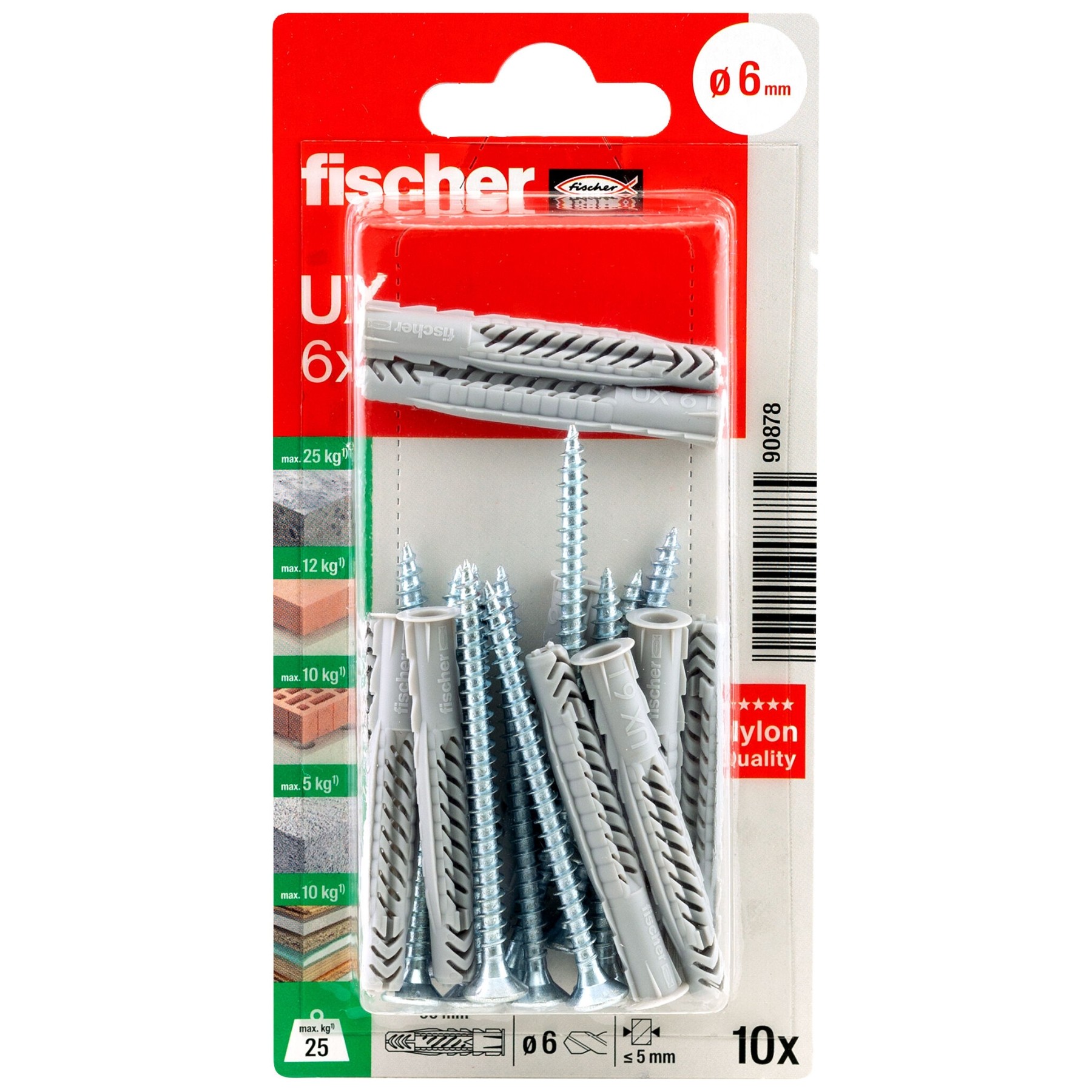 DIBLU UNIVERSAL UX-6X50R(10 buc) Fischer