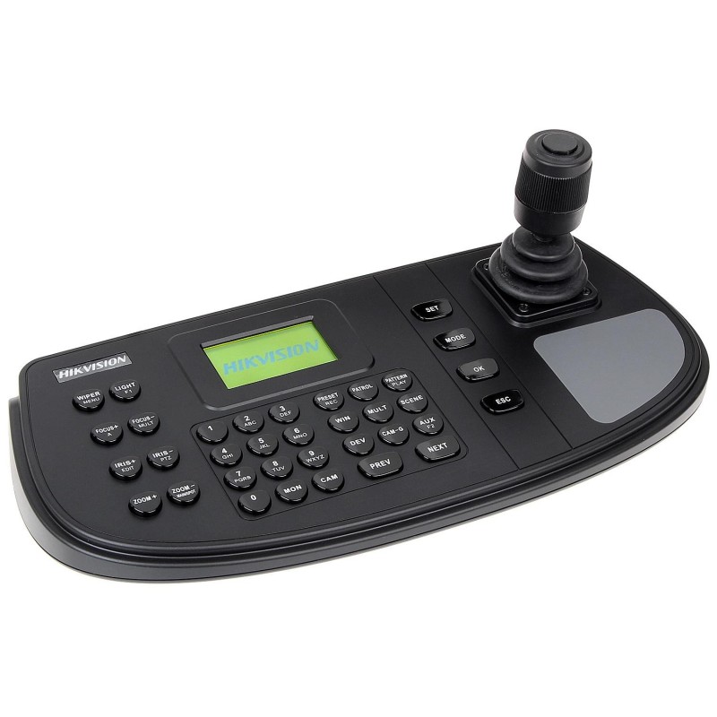 Tastatura Hikvision, DS-1006KI; 128 x 64 pixel screen displays all important information, 1 × USB 2.0, Serial Interface:RS-232,