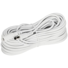 Cablu prelungire alimentare camere 15m cu mufe DC 2.1/5.5 alb