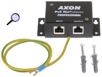 Protecție supratensiune rețea gigabit + PoE UTP/FTP AXON-POE/PROF