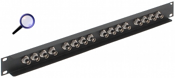 Patch panel BNC 16 porturi izolate Rack 19 inch