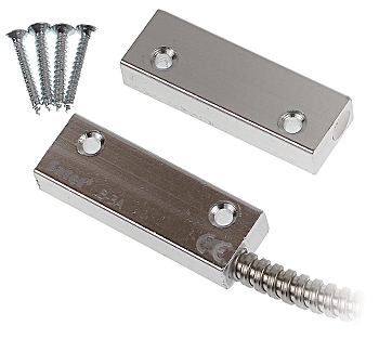 Contact magnetic B-3A SATEL carcasă aluminiu, protecție metalică cablu max. 100V/400mA