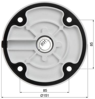 Suport pentru montaj cameră tavan DS-1271ZJ-110 Hikvision