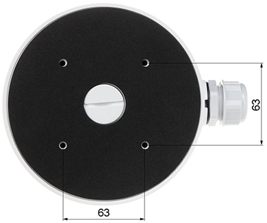 Doza conexiuni pentru camerele tip 'DOME'   - HIKVISION DS-1280ZJ-M