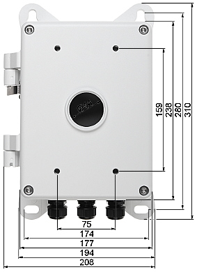 Suport stalp cu doza inclusa pentru camerele 'Speed Dome' - Hikvision DS-1602ZJ-BOX-POLE