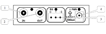 Inserator text din RS-485 în imagine OSD FG-50HD