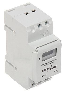 Releu DIN 230V temporizat programabil orar+16 cicluri ON/OFF
