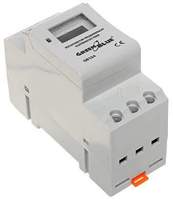 Releu DIN 230V temporizat programabil orar+16 cicluri ON/OFF