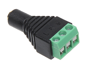 Jack mamă stereo 3.5 mm cu regletă terminală 3 pini