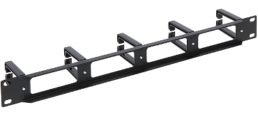 Organizator cabluri orizontal OKR-5/P 5 inele, mască decupată, 1U 19 inch