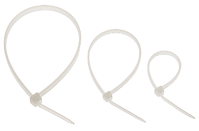 Set 60 coliere rapide/șoricei plastic albe 100/150x2.5, 200x3.5mm