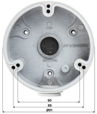 Doza montaj camere Dahua PFA134 metalica diam. 91mm