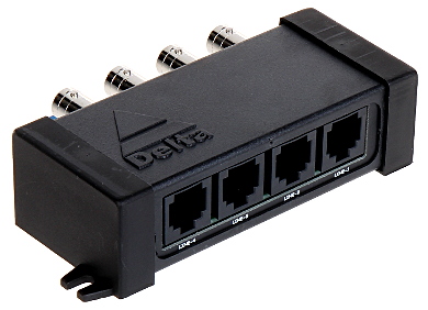 Video balun 8Mpix + injector alimentare 4 canale TR-4P/70 Video balun 8Mpix + injector alimentare 4 canale TR-4P/70