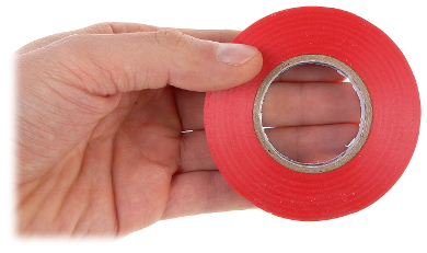 IZOLIRBAND Banda Izolatoare PVC Rosu, Lungime 25m, Latime 19mm - TS-IZOL/25-R