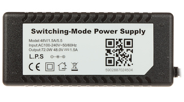 Sursă alimentare 48V/1.5A 72W pentru switch-uri și injectoare PoE