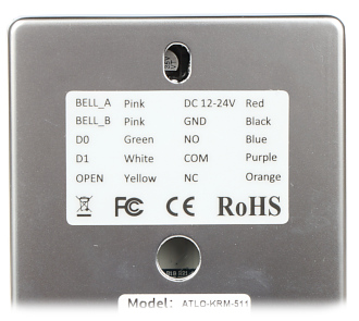 Cititor autonom ATLO-KRM-511, Unique EM 125kHz, carcasă metal, IP40