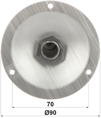 Suport montaj camere supraveghere, distanțier 135mm, Ø 90 x 155mm argintiu