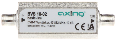 Amplificator inline CATV 87-862MHz BVS-10-02 10dB AXING