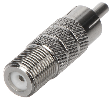 Adaptor cuplă RCA tată - F mamă 