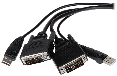 Switch KVM 2 porturi USB DVI ATEN CS22D cu telecomandă pe fir Switch KVM 2 porturi USB DVI ATEN CS22D cu telecomandă pe fir
