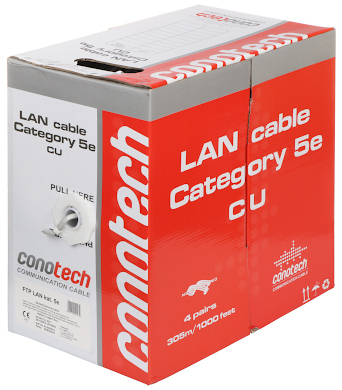 Cablu rețea FTP Cat.5 Conotech Cupru solid