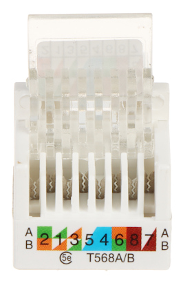 Modul RJ-45 UTP Cat.5 Keystone jack no-tool FX-RJ45-52