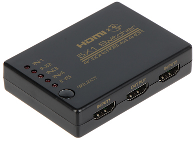 Switch HDMI 1.4b 5 intrări 1 ieșire cu telecomandă Switch HDMI 1.4b 5 intrări 1 ieșire cu telecomandă