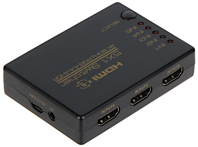 Switch HDMI 1.4b 5 intrări 1 ieșire cu telecomandă Switch HDMI 1.4b 5 intrări 1 ieșire cu telecomandă