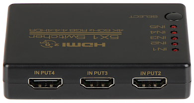 Switch HDMI 1.4b 5 intrări 1 ieșire cu telecomandă Switch HDMI 1.4b 5 intrări 1 ieșire cu telecomandă