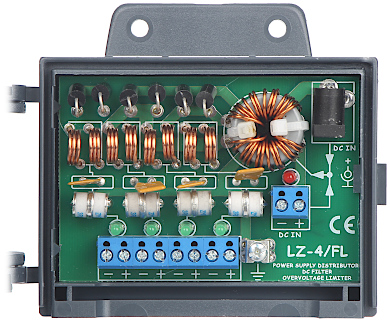 Splitter 4x1.5A filtru EM, siguranțe polimerice și protecție supratensiune LZ-4/FL Splitter 4x1.5A filtru EM, siguranțe polimerice și protecție supratensiune LZ-4/FL