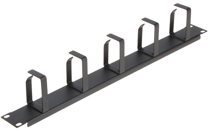 Organizator cabluri orizontal OKR-5 5 inele, de metal, 1U 19 inch