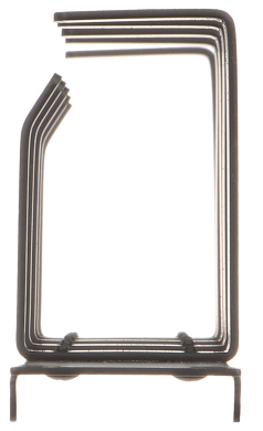 Organizator cabluri orizontal OKR-5 5 inele, de metal, 1U 19 inch