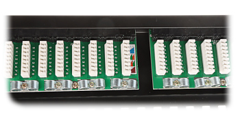 Patch panel 24 porturi UTP Cat.6 cu suport cabluri