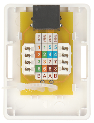 Priză rețea RJ45 Cat.6 aplicată, 1 port RJ45-G1/6 Priză rețea RJ45 Cat.6 aplicată, 1 port RJ45-G1/6