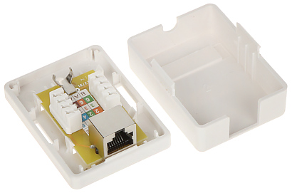Priza date RJ45 FTP cat 6 alb, 1 post, montaj aplicat RJ45-G5/6