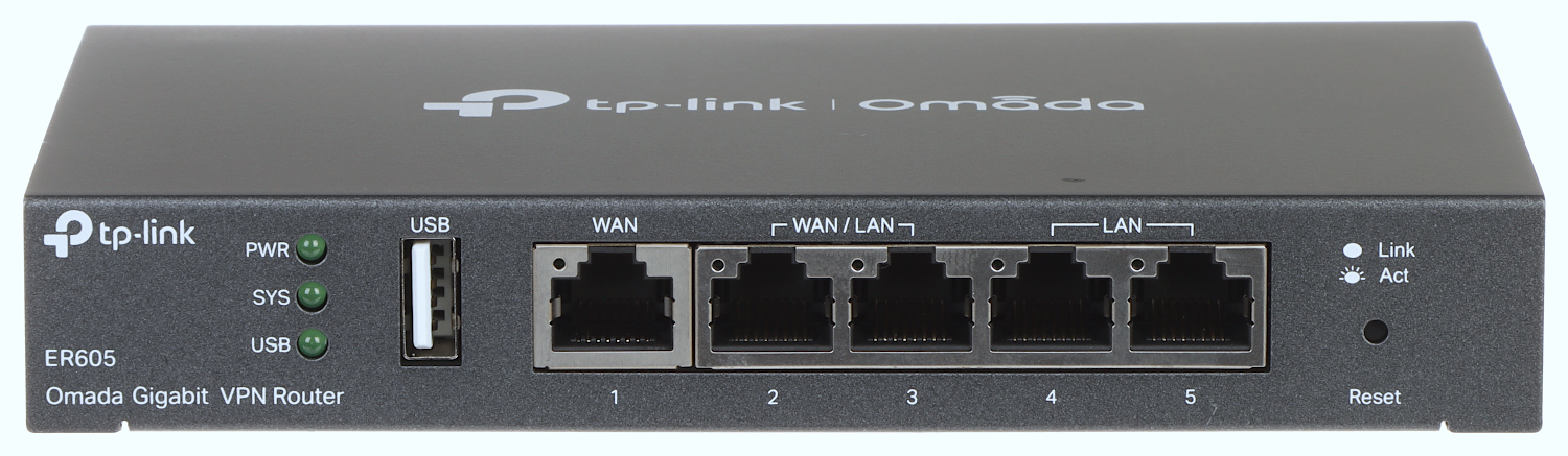Router VPN TP-Link ER605 V2 Gigabit max. 3 WAN + 1 USB WAN | SPI