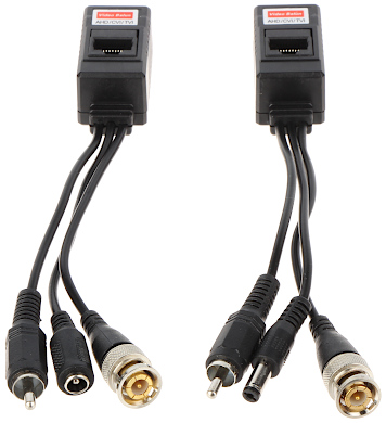 Balun 8 mpix video+audio+RS-585 cu intrare RJ45 TR-1AUZ