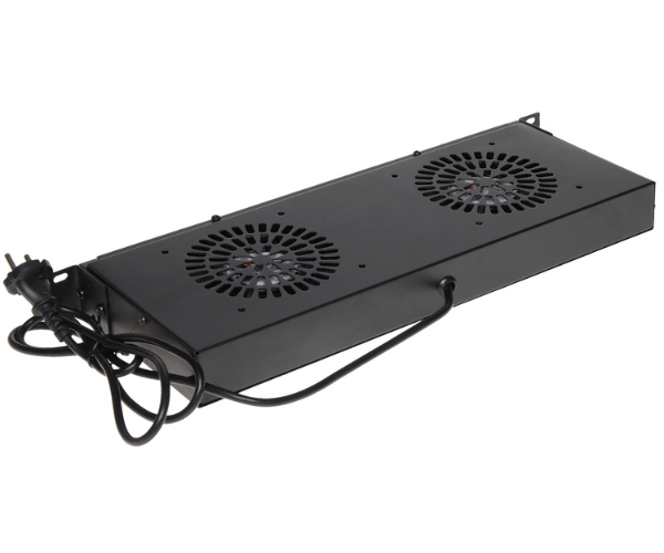 Panou rack 1U 2 ventilatoare A19P-2W cu buton pornire