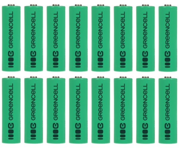 Set 16 acumulatori AA/HR6 Green Cell Ni-MH 1.2V/2600mAh