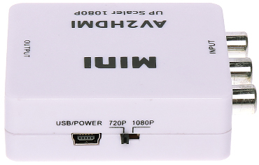Convertor video 3xRCA la HDMI (video SD+audio stereo) alimentare USB