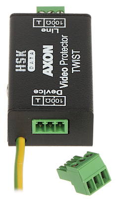 Protecție video fulger Axon-Video-Twist pentru camere analogice 720p pe UTP
