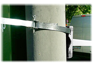 Suport montare carcase camere supraveghere pe stalp BRP-20W