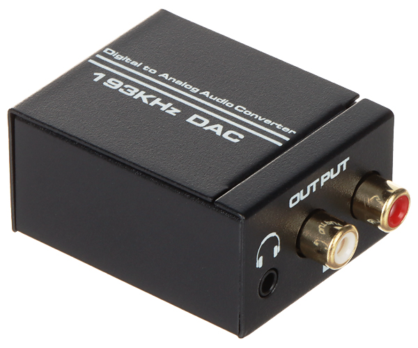 Convertor audio digital(SPDIF/coax) - analogic(RCA) DA/AU-3
