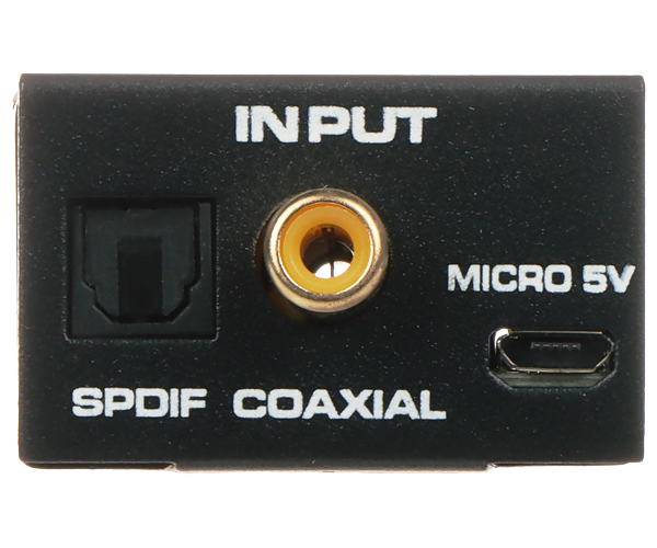 Convertor audio digital(SPDIF/coax) - analogic(RCA) DA/AU-3