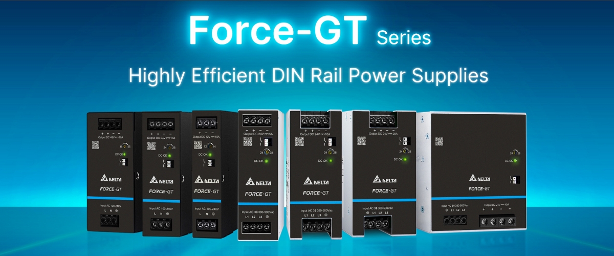 Sursă alimentare 48V/2.50A cu montare șină DIN Delta DRF-48V120W1GBA FORCE-GT Sursă alimentare 48V/2.50A cu montare șină DIN Delta DRF-48V120W1GBA FORCE-GT