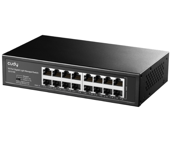 Switch 16 porturi gigabit GS1016E rackabil CUDY Switch 16 porturi gigabit GS1016E rackabil CUDY