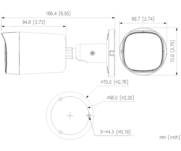 Cameră 4in1 HAC-HFW1500RM-IL-A-0280B-S3-DIP - 5 Mpx 2.8 mm LI Smart Dual Light DAHUA